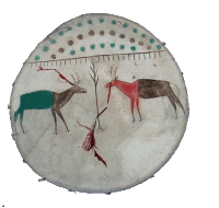 Shoshone Dance Shield c. 1890